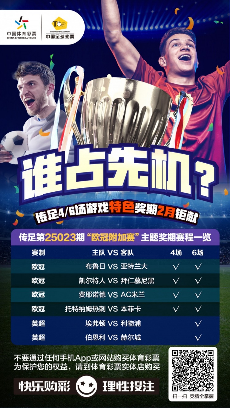  誰占先機？！傳足特色獎期第25023期聚焦歐冠附加賽