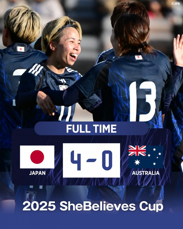 熱身賽日本女足4-0澳大利亞女足,田中美南2射1傳&長(zhǎng)谷川唯任隊(duì)長(zhǎng)