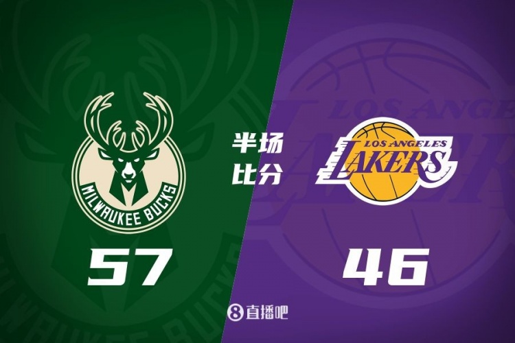  讓一套首發！布朗尼8分全隊最高 字母13+3 湖人半場落后雄鹿11分